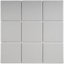 TPMG-12 4x4 Square Grey Porcelain Mosaic Tile (Matt)