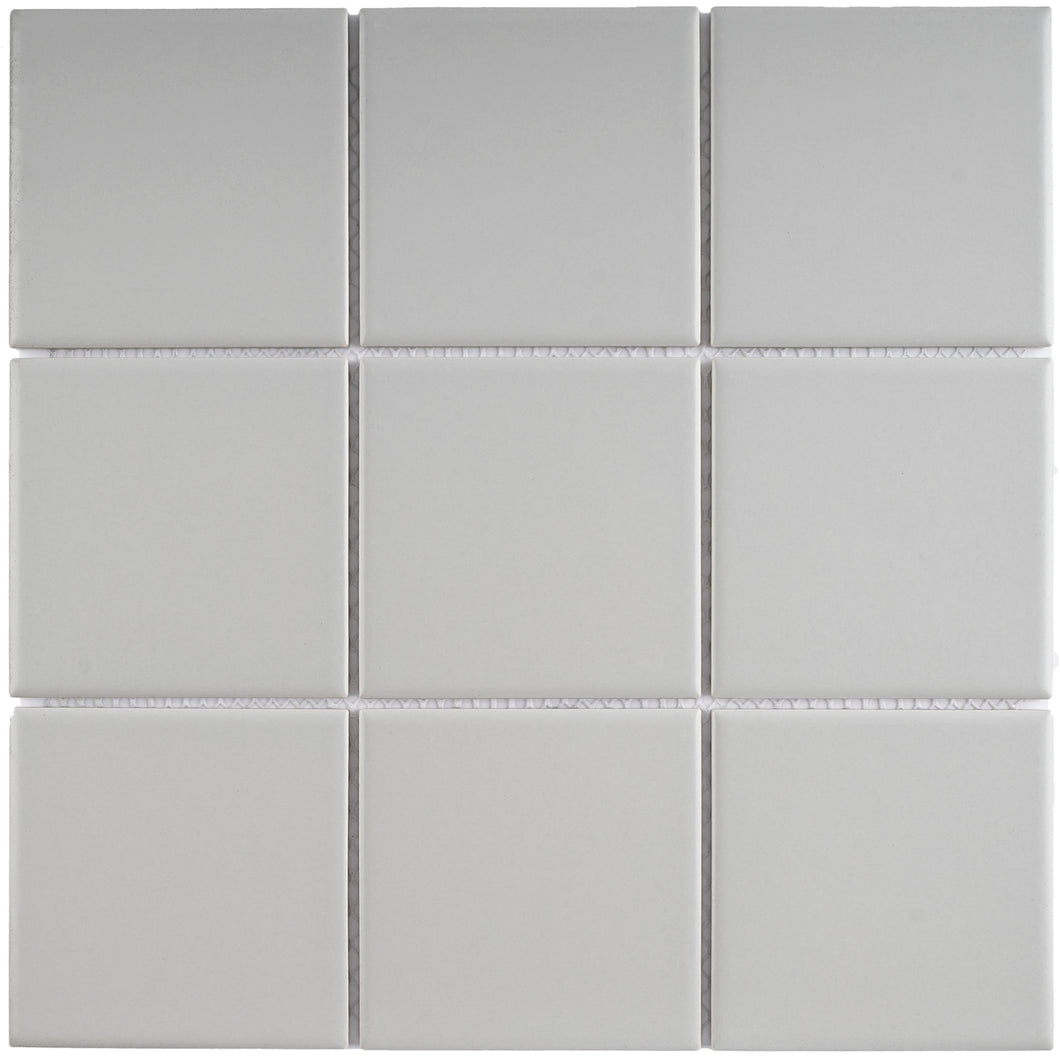 TPMG-12 4x4 Square Grey Porcelain Mosaic Tile (Matt)