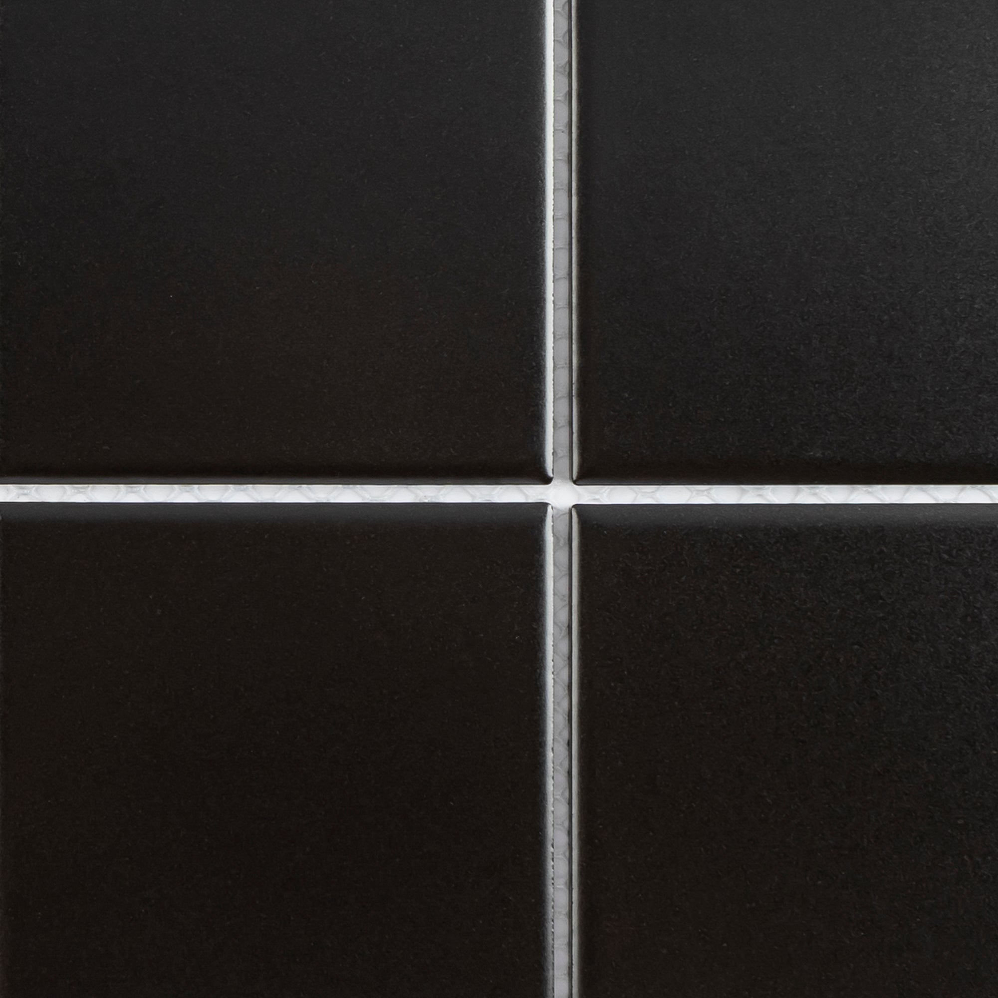 TPMG-14 4x4 Black Porcelain Tile - Square Grey Porcelain Mosaic