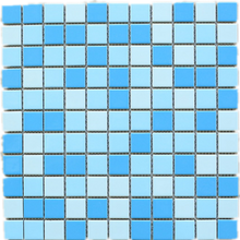 TPMG-19 1x1 Creamy Blue Square Porcelain Mosaic Tile Pool tile