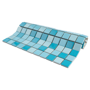 TPMG-19 1x1 Creamy Blue Square Porcelain Mosaic Tile Pool tile