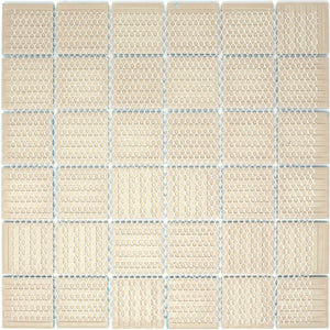 TPMG-21 Creamy Blue 2x2 Square Porcelain Mosaic Tile Pool Tile