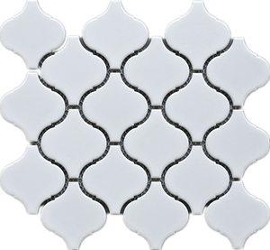 TPMG-05 3" White Lantern Porcelain Mosaic Tile (Matt)