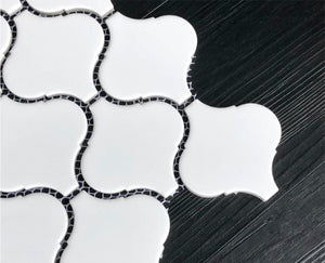 TPMG-05 3" White Lantern Porcelain Mosaic Tile (Matt)