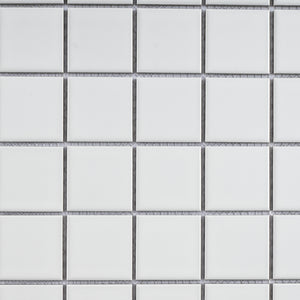 TPMG-08 2x2 White Porcelain Mosaic Tile (Matt)