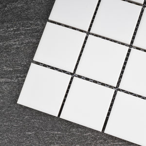 TPMG-08 2x2 White Porcelain Mosaic Tile (Matt)