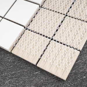 TPMG-08 2x2 White Porcelain Mosaic Tile (Matt)