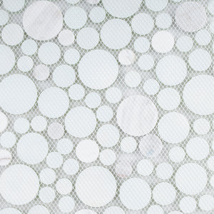Random Tile Green TBUBWG-01 Random Circle Glass Mix Stone Mosaic Tile in Mint Green and ...