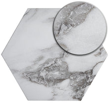 CA-MAH8B Calacatta Majestic 7.7" x 8.9" Hexagon Porcelain Patterned Wall & Floor Tile