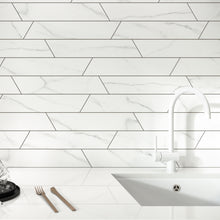 CA-WH-CHV Calacatta White 3x16 Chevron Porcelain Wall and Floor Tile