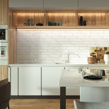 CA-WH-CHV Calacatta White 3x16 Chevron Porcelain Wall and Floor Tile