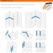 CA-WH-CHV Calacatta White 3x16 Chevron Porcelain Wall and Floor Tile
