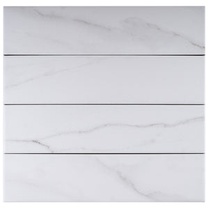 CA-WH-SW Calacatta White 3"x13" Subway tile Porcelain Wall and Floor Tile
