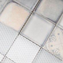TCRNG-01 Classic Roman Soft White 2x2 Glass Mosaic Tile