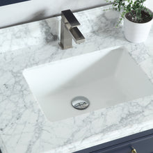1912-30-04  30" Marine Blue Bathroom Vanity Cabinet Set Marble Top and Sink