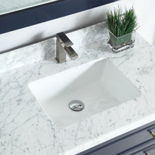 1912-36-04  36" Marine Blue Bathroom Vanity Cabinet Set Marble Top and Sink