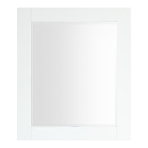 1913-30-01  30" Matt White Bathroom Vanity Cabinet Set Marble Top and Sink