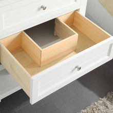 1913-30-01  30" Matt White Bathroom Vanity Cabinet Set Marble Top and Sink