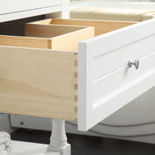 1913-30-01  30" Matt White Bathroom Vanity Cabinet Set Marble Top and Sink