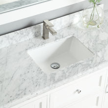 1913-48-01  48" Matt White Bathroom Vanity Cabinet Set Marble Top and Sink