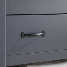 1915-36-02  36" Charcoal Grey Bathroom Vanity Cabinet Set Marble Top and Sink
