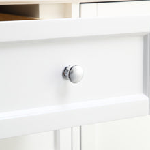1916-36-01  36" Matt White Bathroom Vanity Cabinet Set Marble Top and Sink