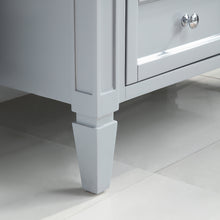 1916-36-03  36" Empire Grey Bathroom Vanity Cabinet Set Marble Top and Sink