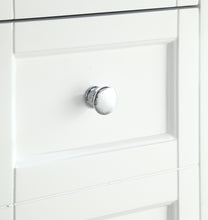 1916-48-01 48" Matt White Bathroom Vanity Cabinet Set Marble Top and Sink