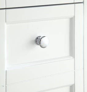 1916-48-01 48" Matt White Bathroom Vanity Cabinet Set Marble Top and Sink