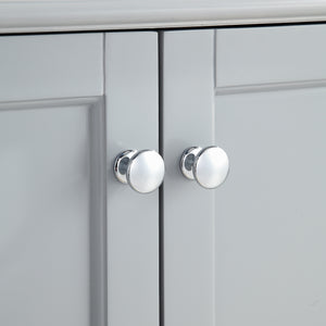 1916-48-03 48" Light Grey Bathroom Vanity Cabinet Set Marble Top and Sink