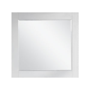 1917-36-01  36" Matt White Bathroom Vanity Cabinet Set Marble Top and Sink
