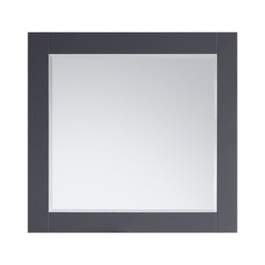 1917-36-02  36" Charcoal Grey Bathroom Vanity Cabinet Set Marble Top and Sink
