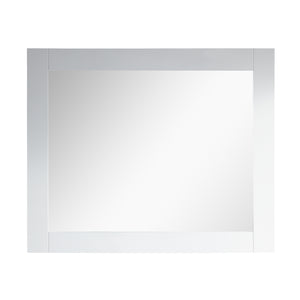 1917-42-01  42" Matt White Bathroom Vanity Cabinet Set Marble Top and Sink
