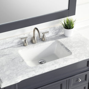 1917-42-02  42" Charcoal Grey Bathroom Vanity Cabinet Set Marble Top and Sink
