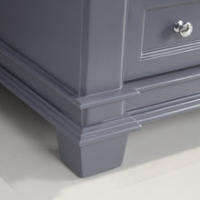 1917-48-02 48" Charcoal Grey Bathroom Vanity Cabinet Set Marble Top and Sink