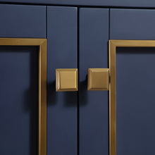 1918-48-04QZ  48" Marine Blue Bathroom Vanity Cabinet Set Quartz Top and Sink