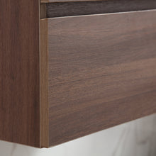 1922-30-05 30" Wall-mount Vanity Brown Oak with White Acrylic Countertop