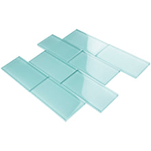 TCSAG-10 3x6 Blue glass subway tile -Kitchen and Bath Backsplash Wall Tile
