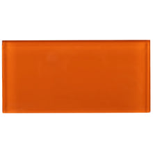 TCSAG-11 3x6 Orange glass subway tile -Kitchen and Bath Backsplash Wall Tile