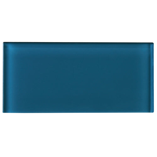 TCSAG-15 Turquoise Blue 3x6 Glass Subway Tile -Kitchen and Bath Backsplash Wall Tile