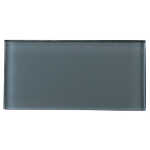 TCSAG-01 3x6 Grey glass subway tile -Kitchen and Bath Backsplash Wall Tile
