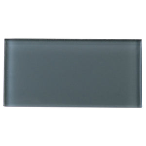 TCSAG-01 3x6 Grey glass subway tile -Kitchen and Bath Backsplash Wall Tile