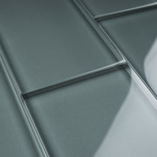 TCSAG-01 3x6 Grey glass subway tile -Kitchen and Bath Backsplash Wall Tile