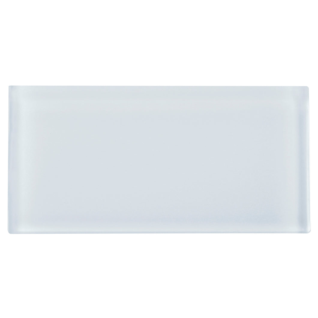 TCSAG-03 3x6 white glass subway tile -Kitchen and Bath Backsplash Wall Tile