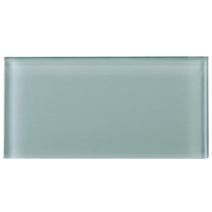 TCSAG-05 3x6 Light Grey glass subway tile -Kitchen and Bath Backsplash Wall Tile