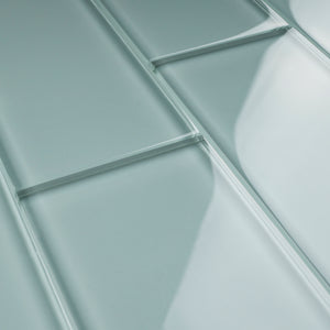 TCSAG-05 3x6 Light Grey glass subway tile -Kitchen and Bath Backsplash Wall Tile