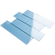 TCSAG-07 3x6 Baby blue glass subway tile -Kitchen and Bath Backsplash Wall Tile