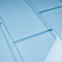 TCSAG-07 3x6 Baby blue glass subway tile -Kitchen and Bath Backsplash Wall Tile