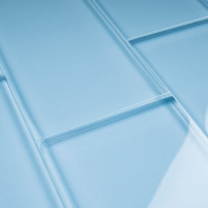 TCSAG-07 3x6 Baby blue glass subway tile -Kitchen and Bath Backsplash Wall Tile