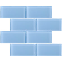 TCSAG-07 3x6 Baby blue glass subway tile -Kitchen and Bath Backsplash Wall Tile